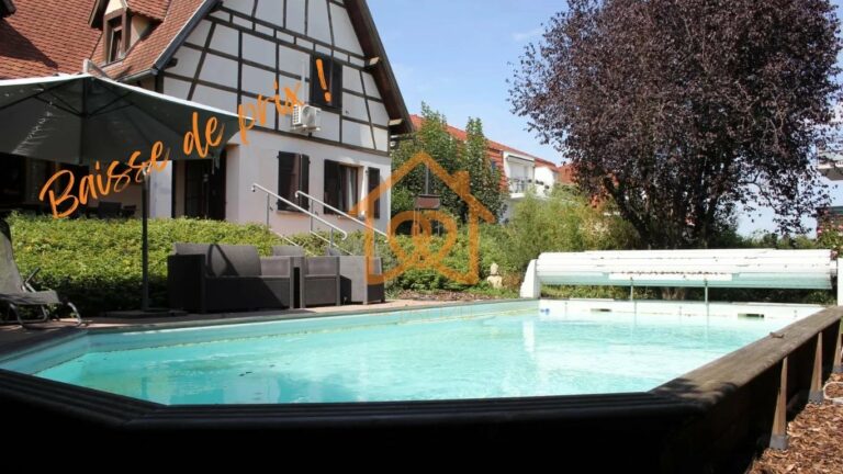 En exclusivité Jolie Maison de 150m² au sol à HOLTZHEIM avec piscine chauffée, climatisation sur 7 ares de terrain - Premi'home Agence immobilière Aix En Provence