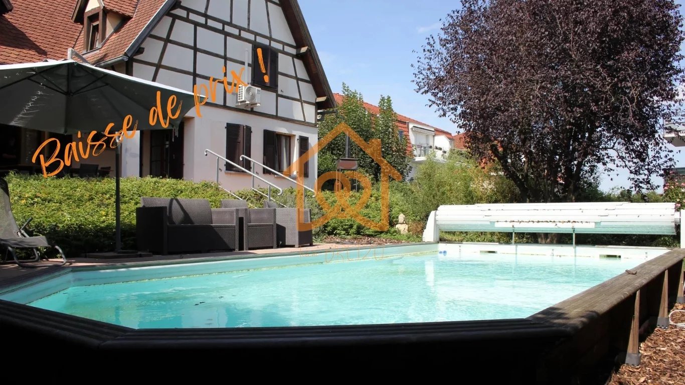 En exclusivité Jolie Maison de 150m² au sol à HOLTZHEIM avec piscine chauffée, climatisation sur 7 ares de terrain - Premi'home Agence immobilière Aix En Provence