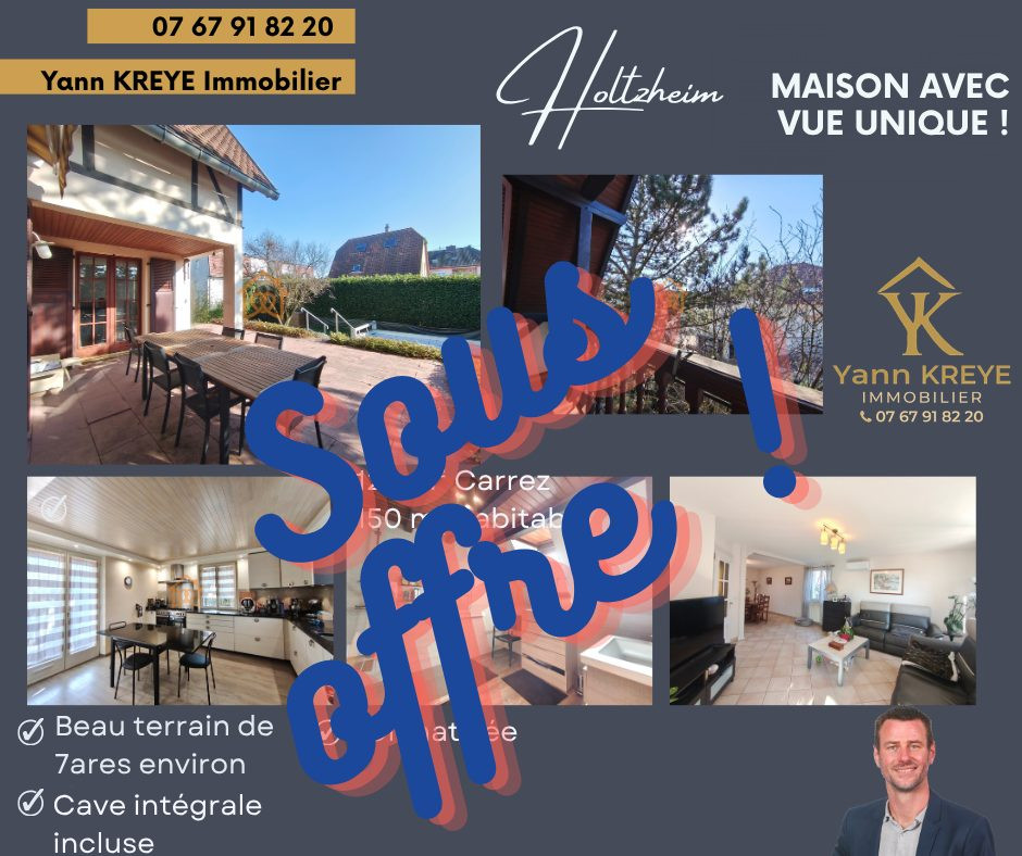 En exclusivité Jolie Maison de 150m² au sol à HOLTZHEIM avec - Premi'home Agence immobilière Aix En Provence